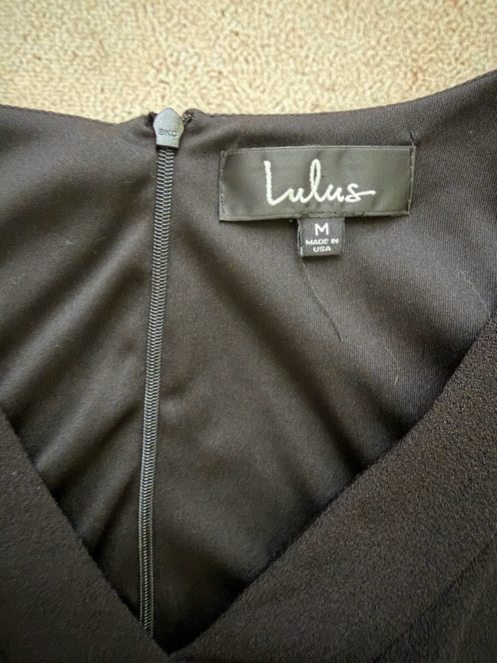 Lulu's Black Ruffle V-Neck Mini Dress - Picture 2 of 5
